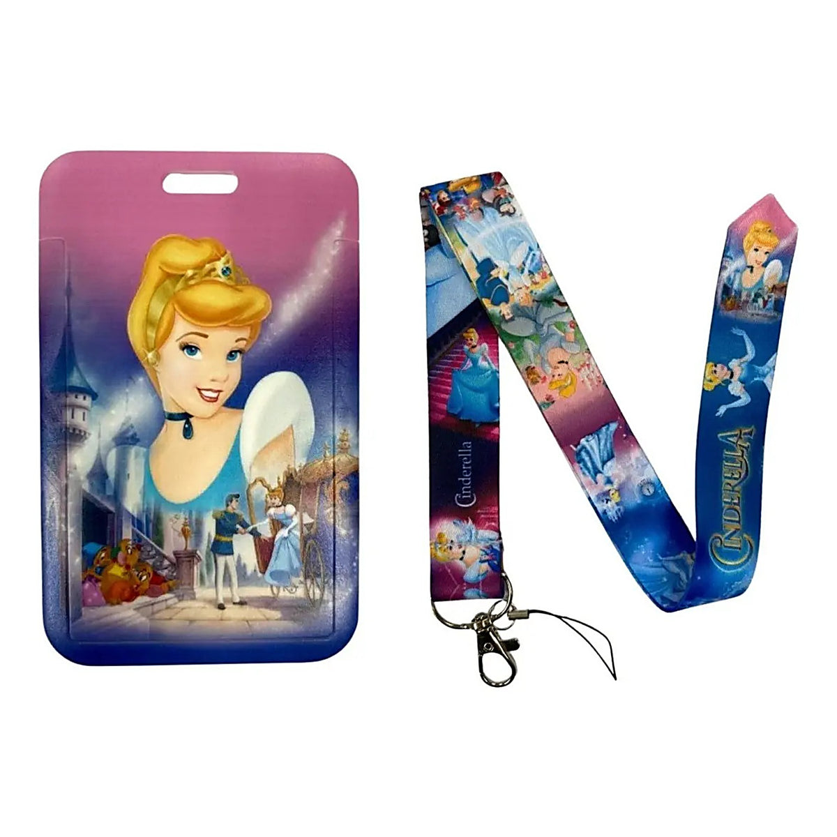Porta Credencial con Lanyard Cenicienta