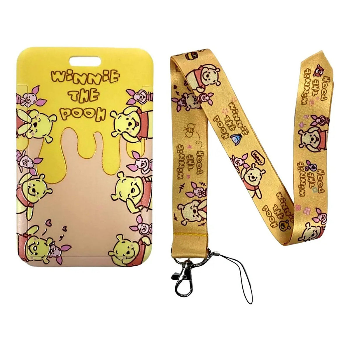 Porta Credencial con Lanyard Winnie De Pooh