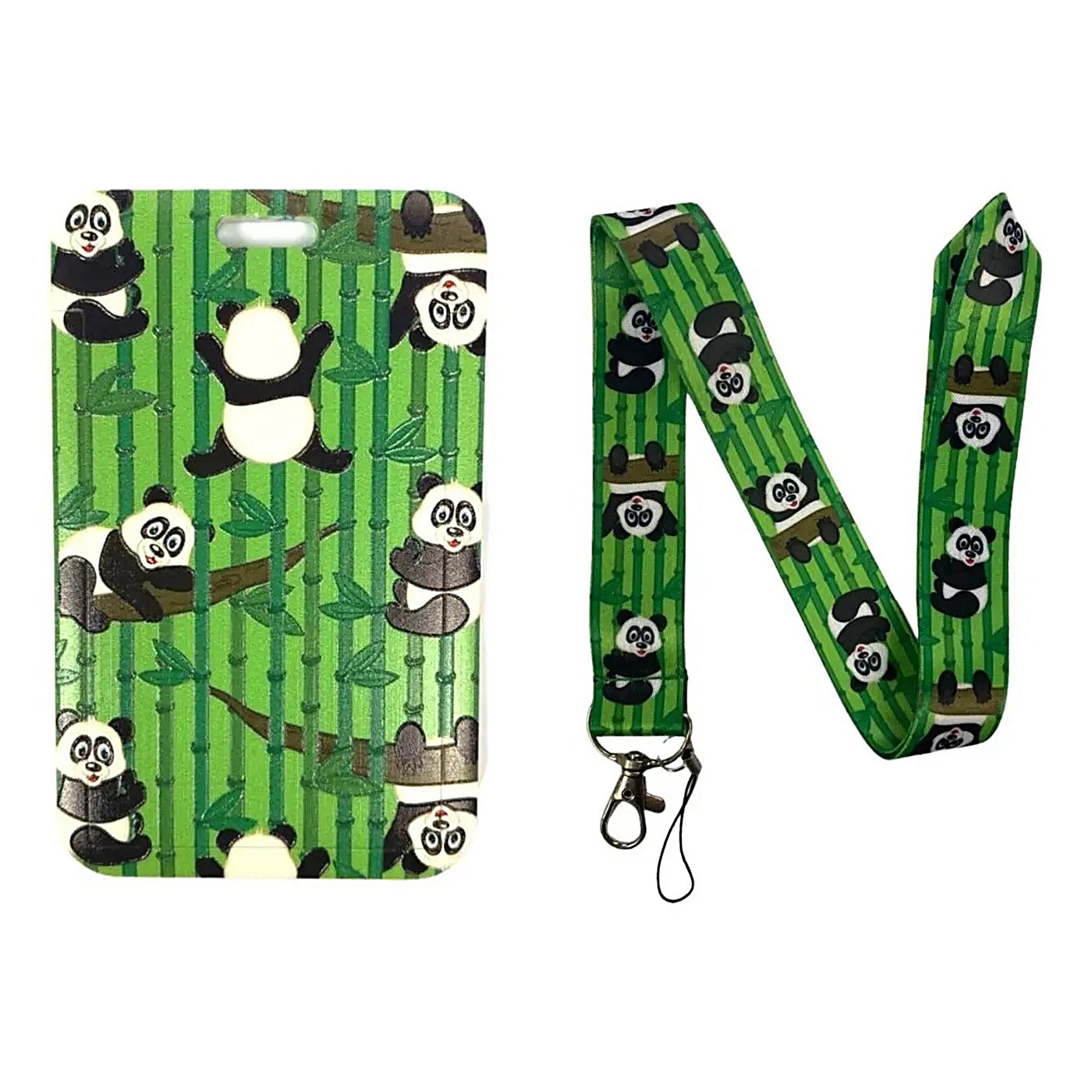 Porta Credencial con Lanyard Oso Panda Kb207