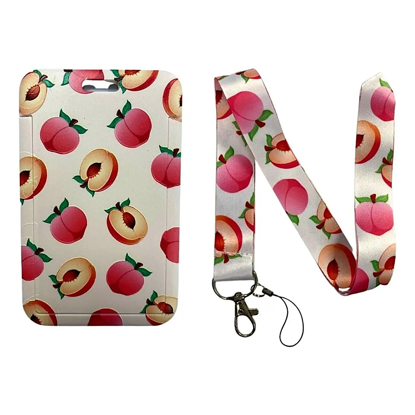 Porta Credencial con Lanyard Durazno