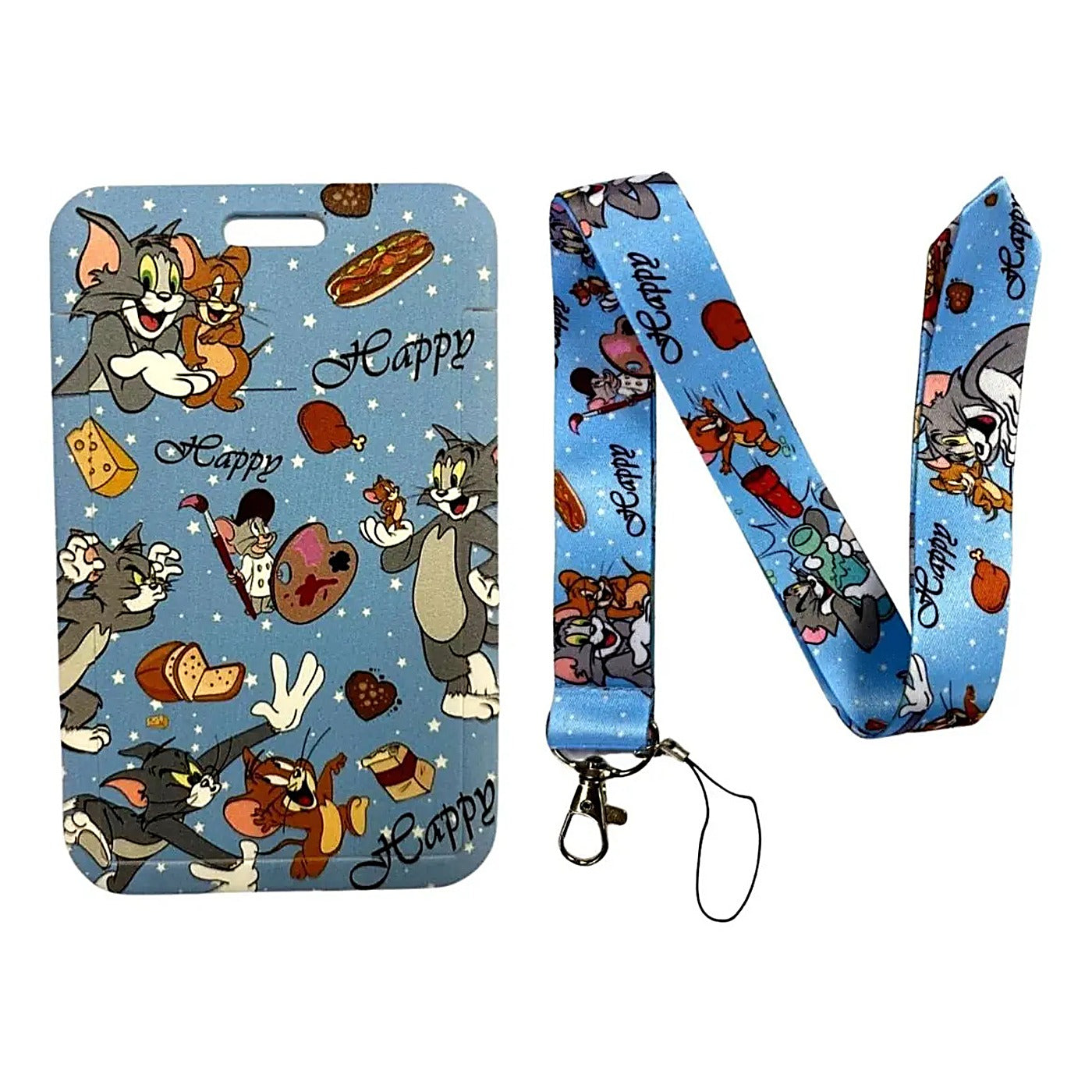Porta Credencial con Lanyard Tom Y Jerry
