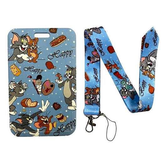 Porta Credencial con Lanyard Tom Y Jerry
