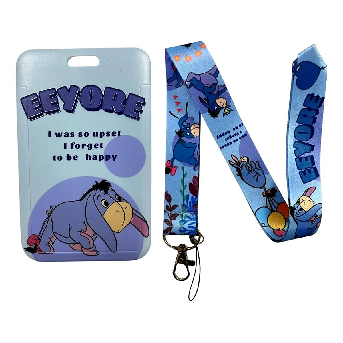 Porta Credencial con Lanyard Igor Winnie The Pooh