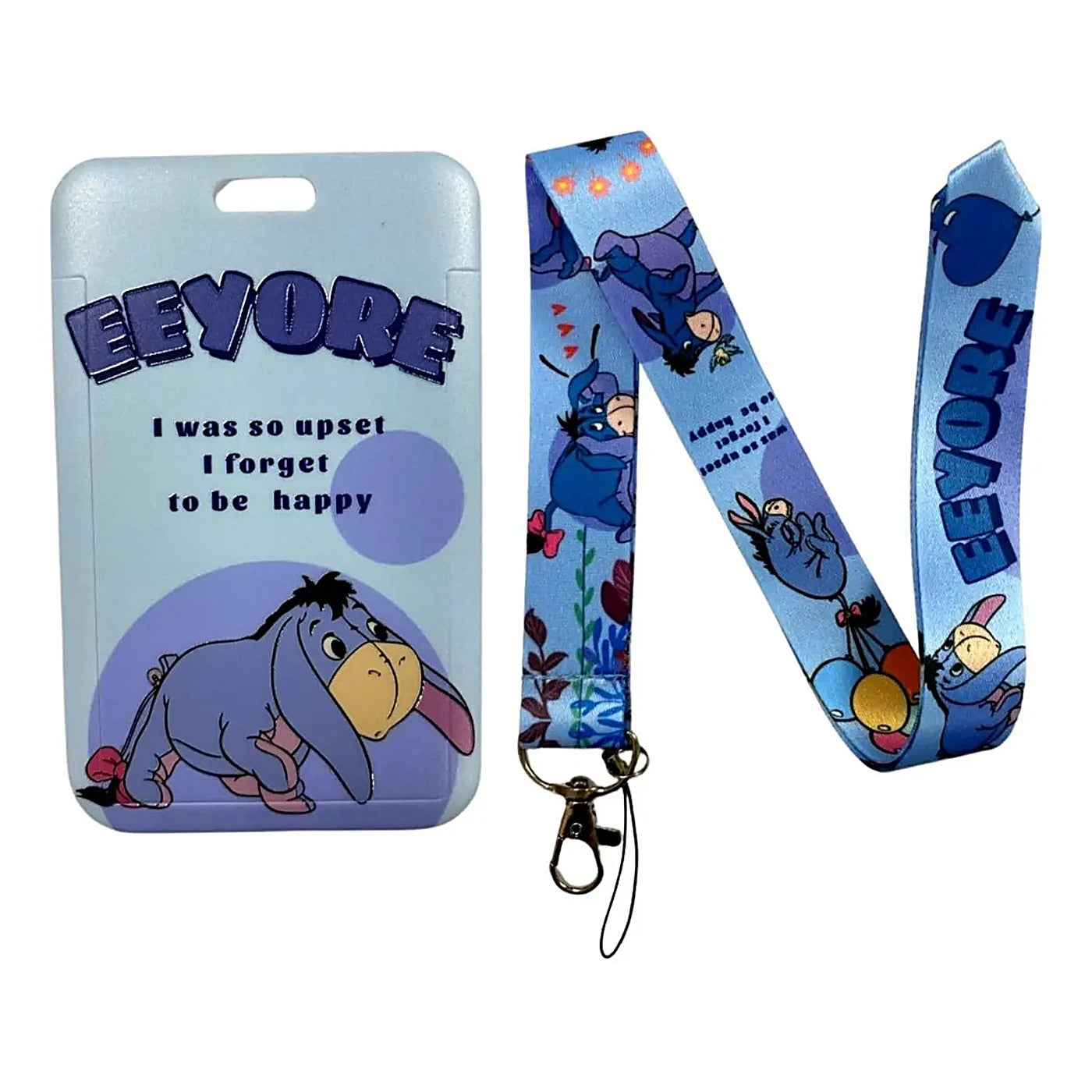 Porta Credencial con Lanyard Igor Winnie The Pooh