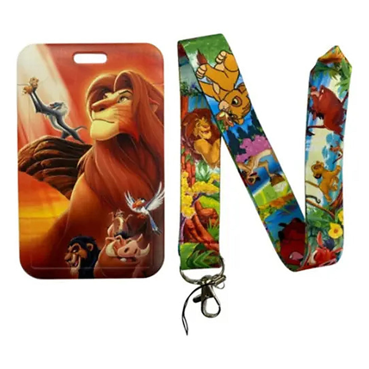 Porta Credencial con Lanyard Rey Leon Bordo