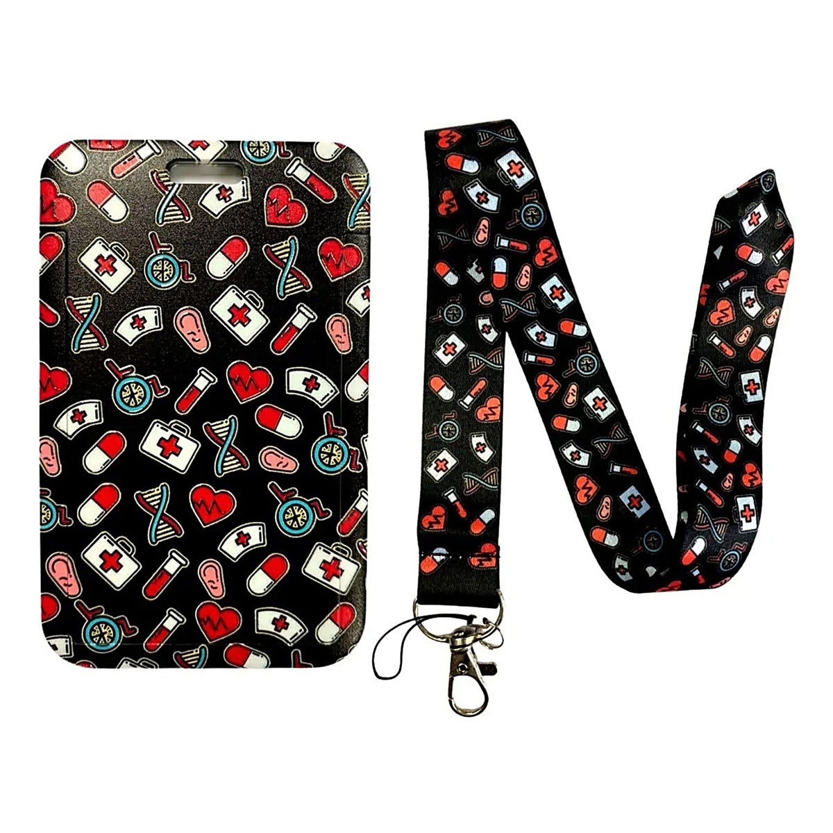 Porta Credencial con Lanyard Enfermeria Adn Kb145