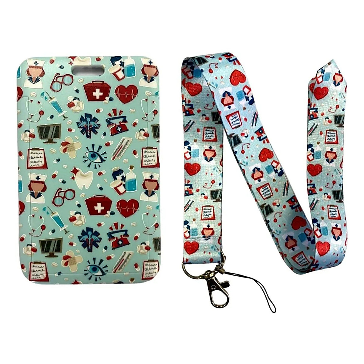 Porta Credencial con Lanyard Enfermeria Kb133