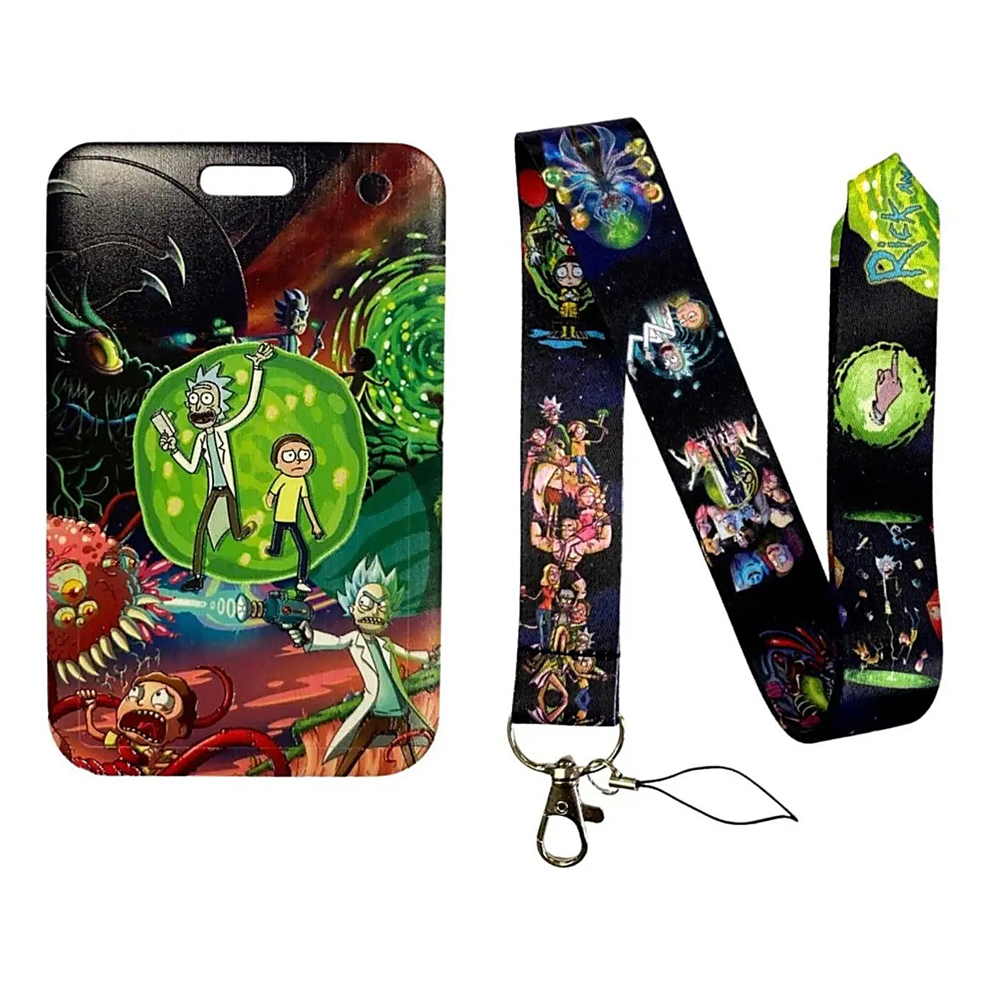 Porta Credencial con Lanyard Rick And Morty Kb189
