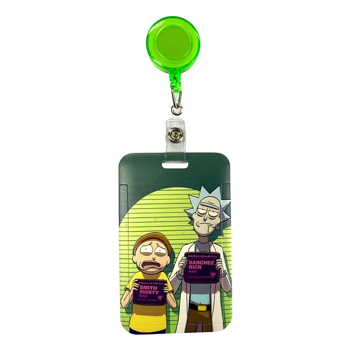 Porta Credencial con Yoyo Retractil Rick and Morty