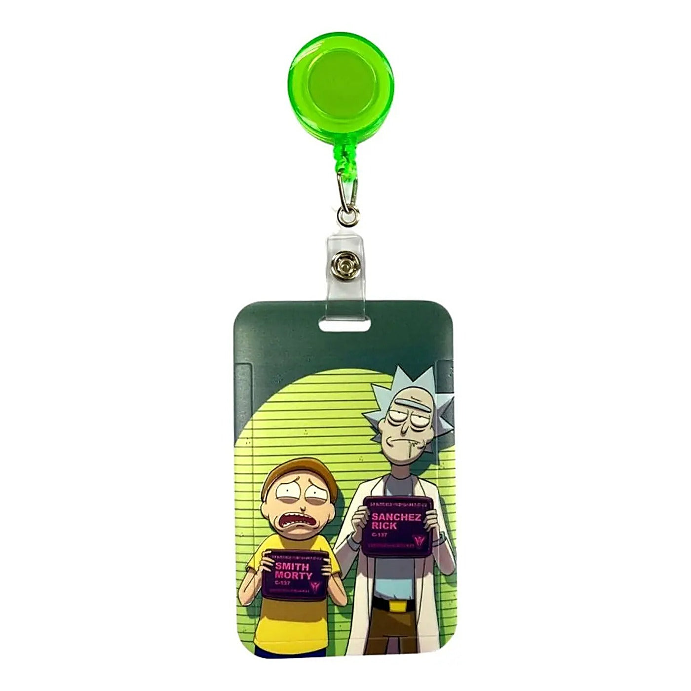 Porta Credencial con Yoyo Retractil Rick and Morty