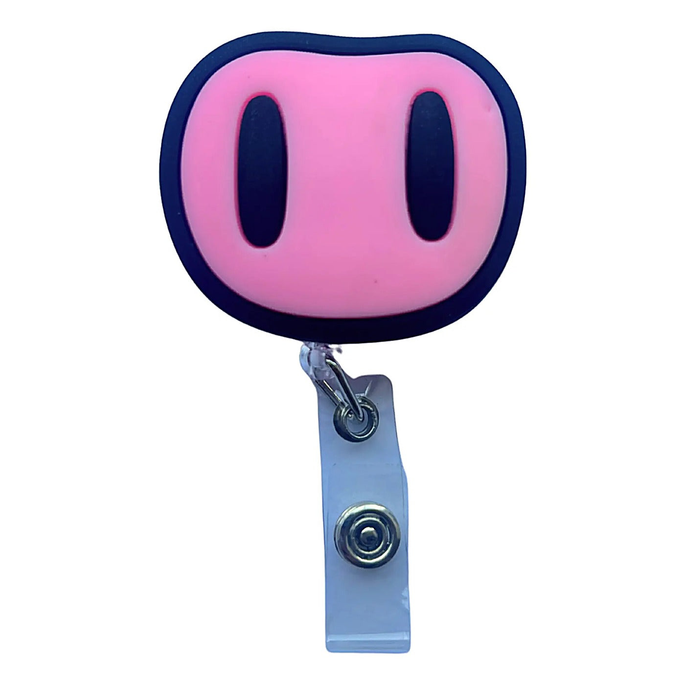 Porta Credencial con Yoyo Retractil Nariz De Cerdo