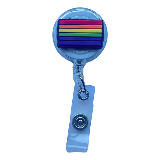 Porta Credencial con Yoyo Retractil Lgtbi Negro