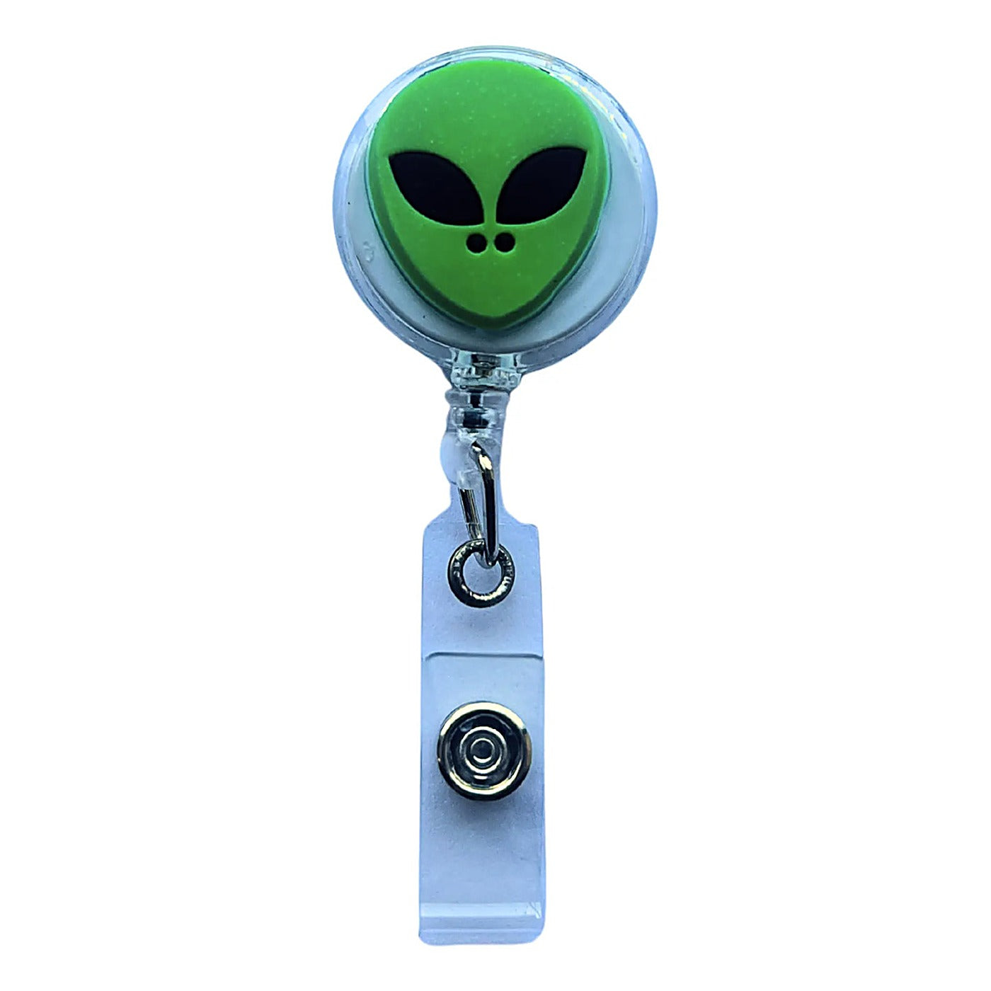 Porta Credencial con Yoyo Retractil Ovni Verde