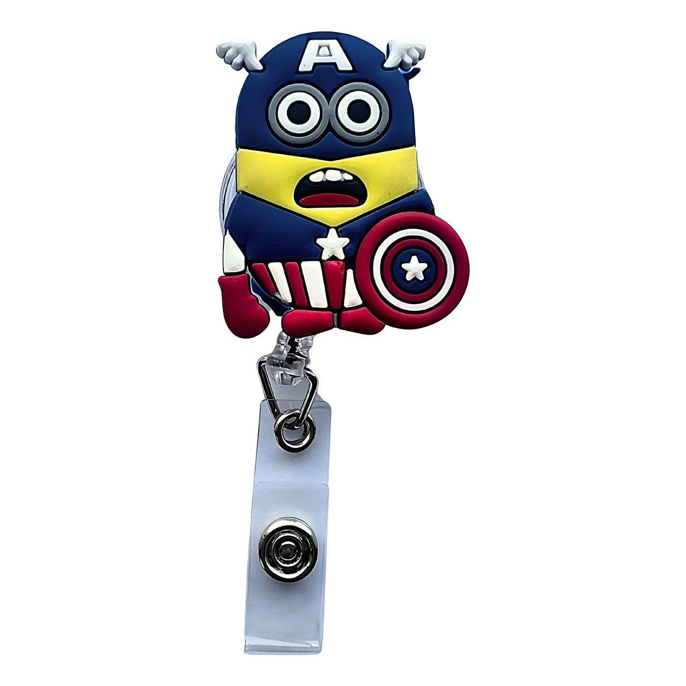 Porta Credencial con Yoyo Retractil Minion Capitan America