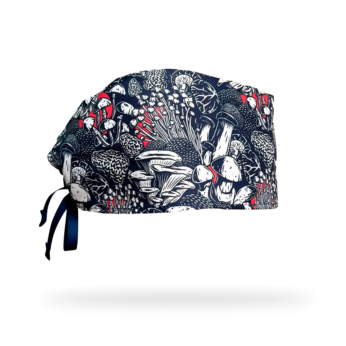 Gorro clínico hombre azul estampado Hongos - Uniformes Clínicos Sami