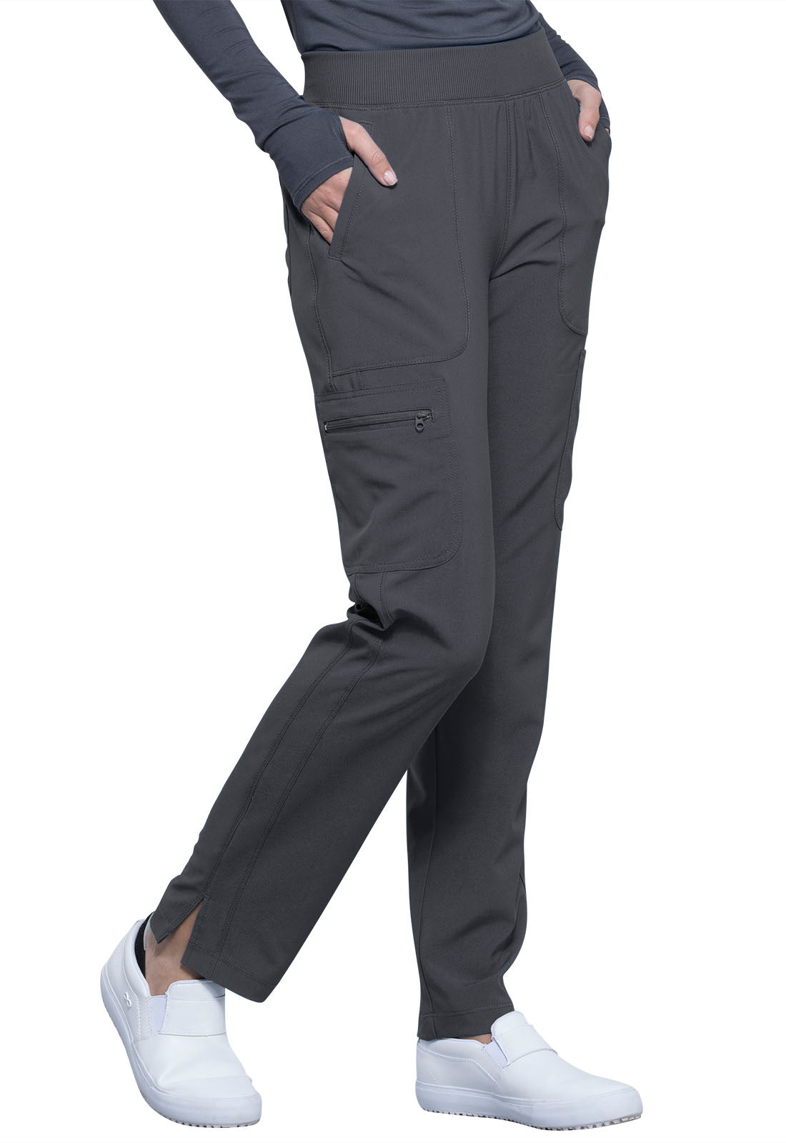 Pantalón Clínico Mujer CK065a Gris PWPS Cherokee Infinity Legacy