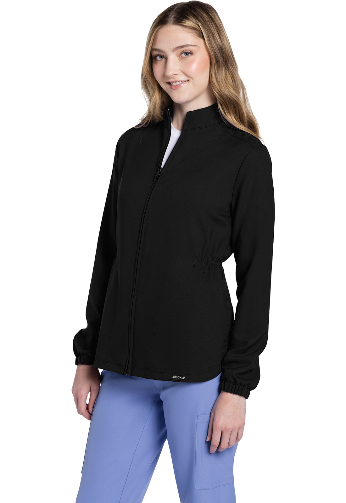 Chaqueta / Polerón Clínico Mujer Negro CK391A Cherokee WW Ultra