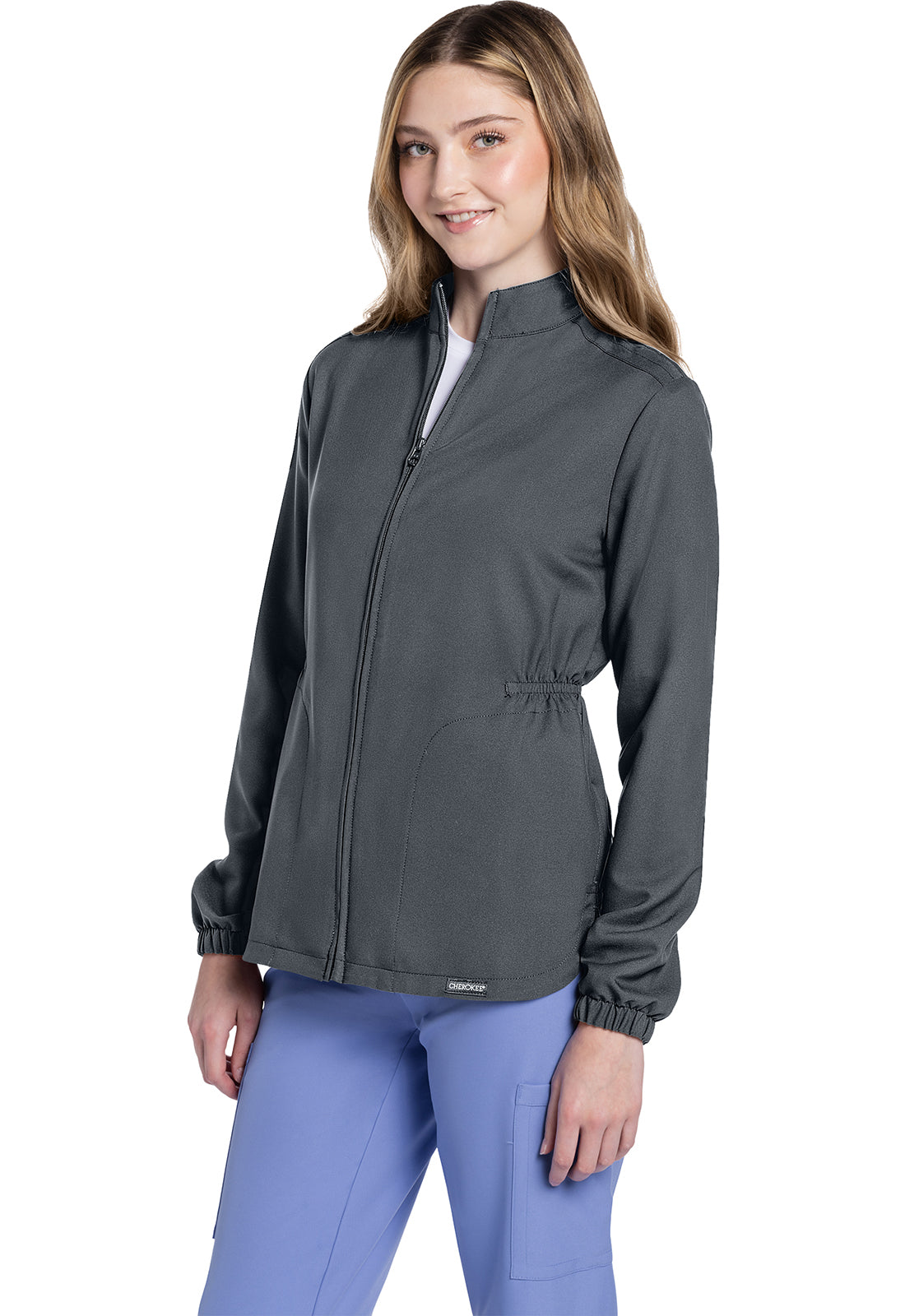 Chaqueta / Polerón Clínica Mujer Pwt Gris Ck391a Cherokee Ultra