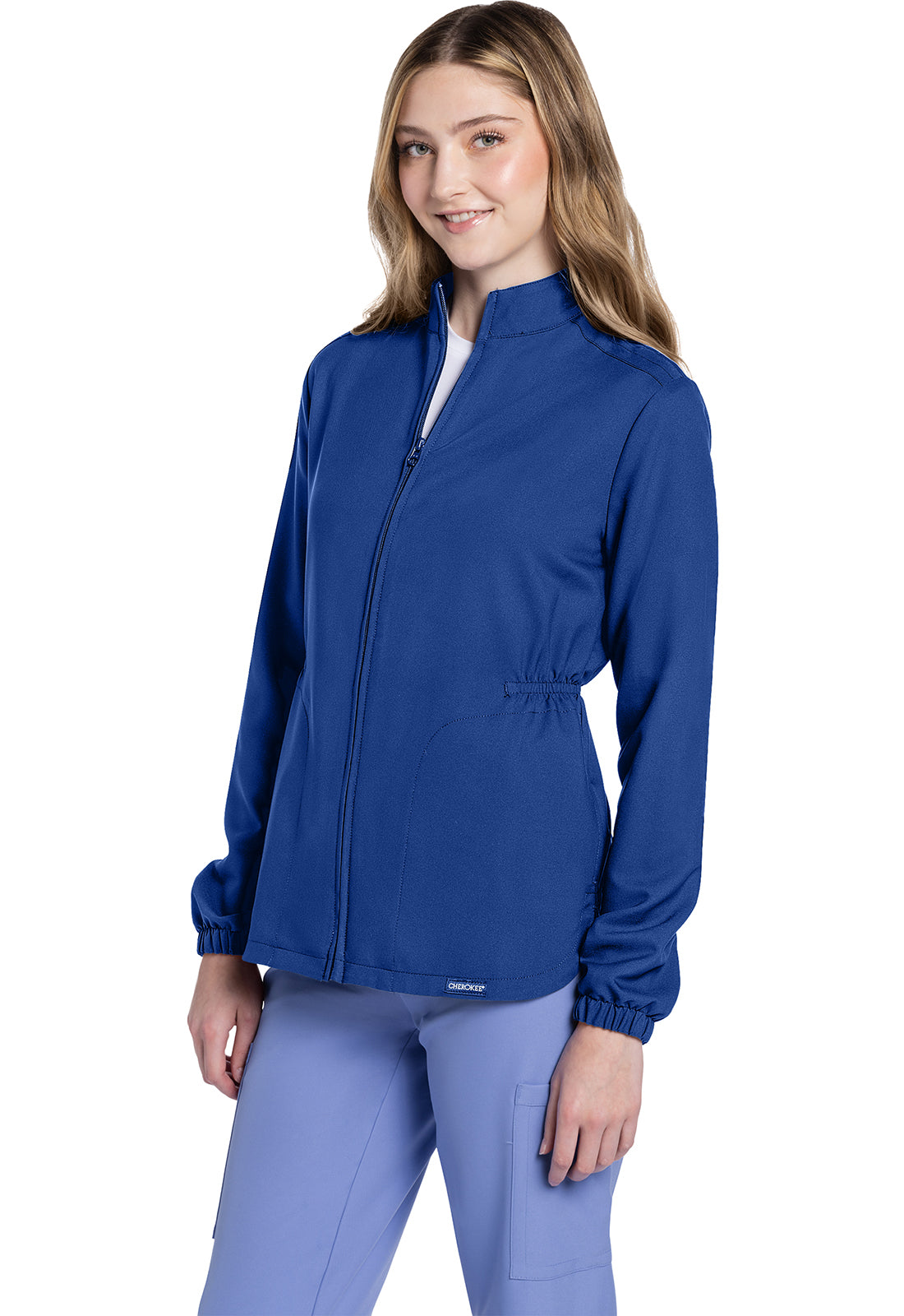Chaqueta Clínica Mujer ROY Azul Rey CK391A Cherokee Ultra