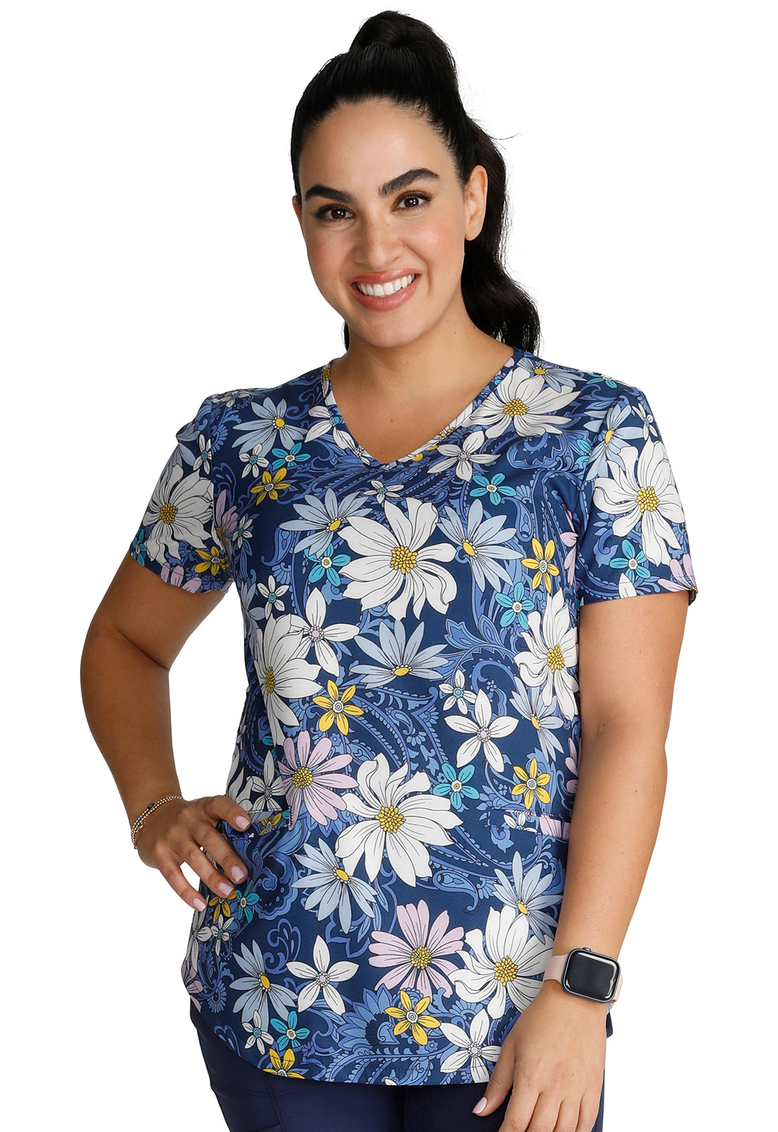 Polera Clínica Estampada Mujer CK637 PYSL Cherokee