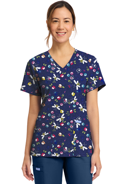 Polera Clínica Mujer Estampada Ck856 BMBE Cherokee Ultra