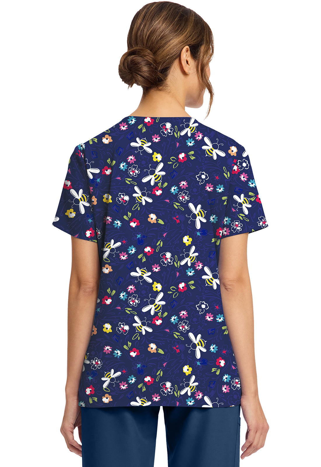 Polera Clínica Mujer Estampada Ck856 BMBE Cherokee Ultra