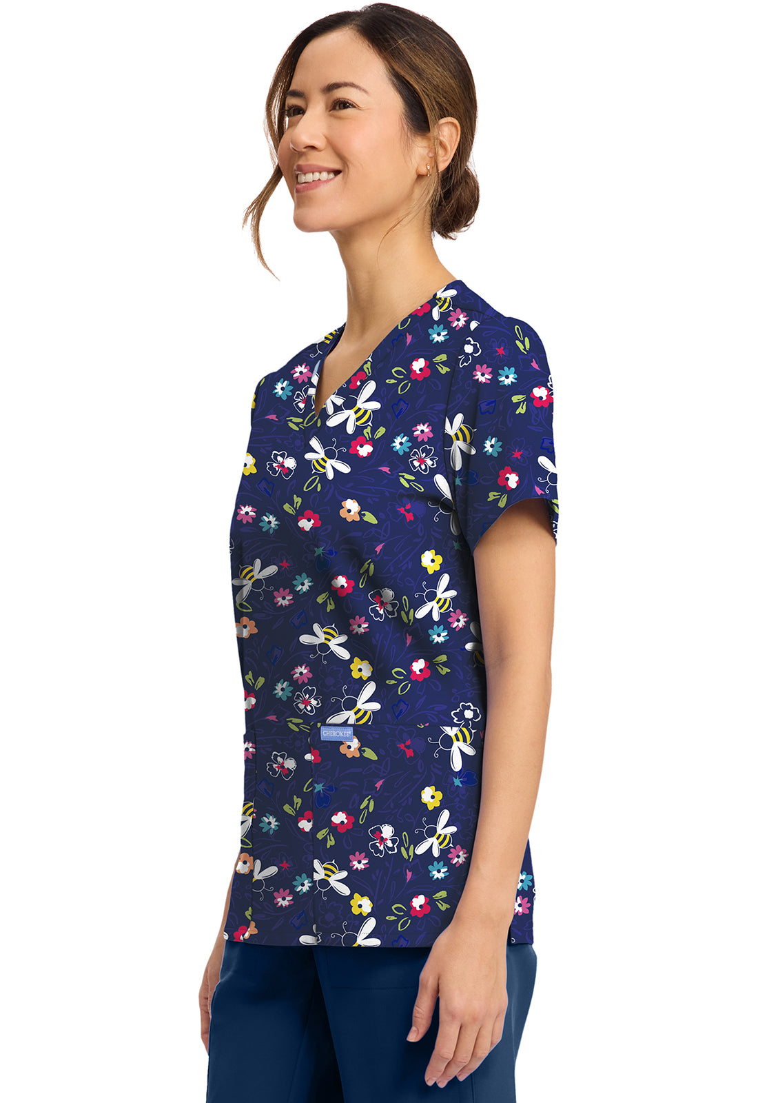 Polera Clínica Mujer Estampada Ck856 BMBE Cherokee Ultra