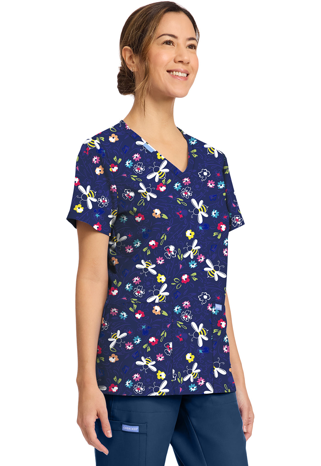 Polera Clínica Mujer Estampada Ck856 BMBE Cherokee Ultra