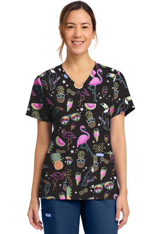 Polera Clínica Mujer Estampada Ck856 DWTL Cherokee Ultra