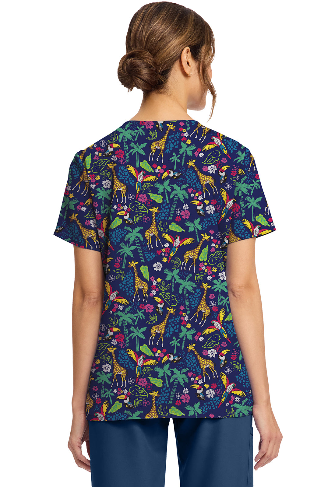 Polera Clínica Mujer Estampada Ck856 JGJI Cherokee Ultra