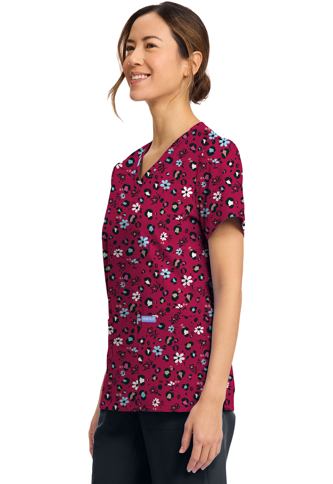 Polera Clínica Mujer Estampada Ck856 WLDI Cherokee Ultra