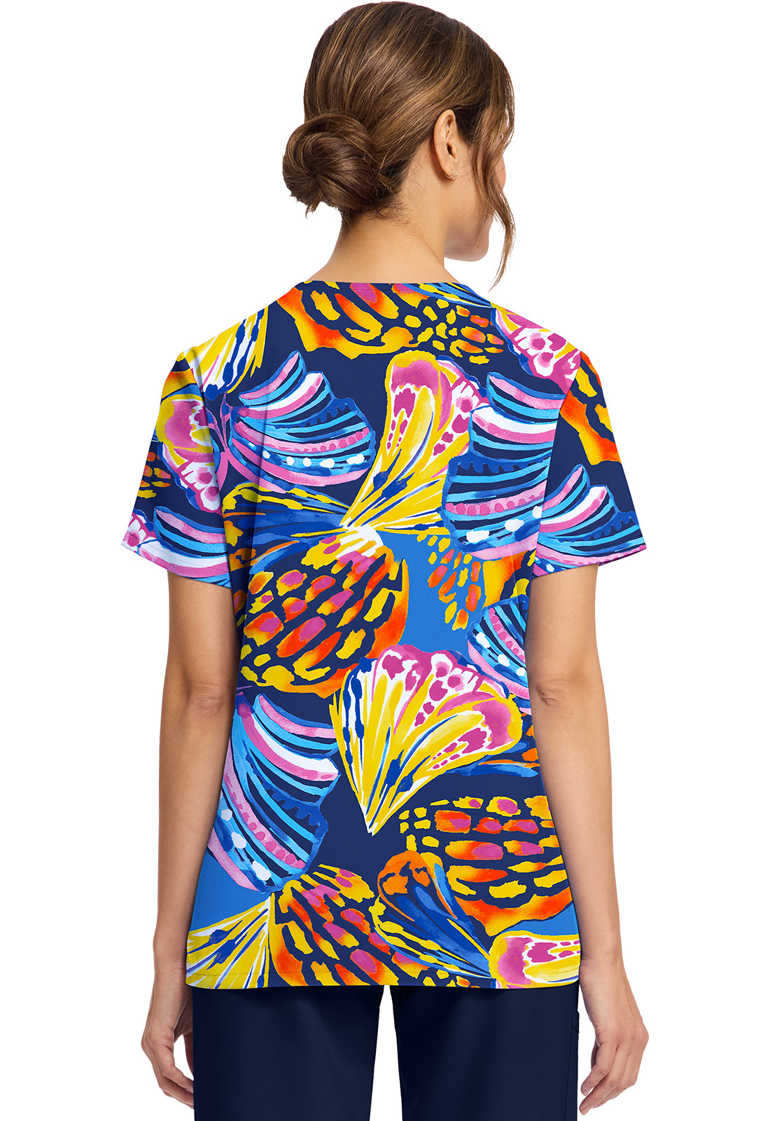Polera Clínica Mujer Estampada Ck856 WNIT Cherokee Ultra