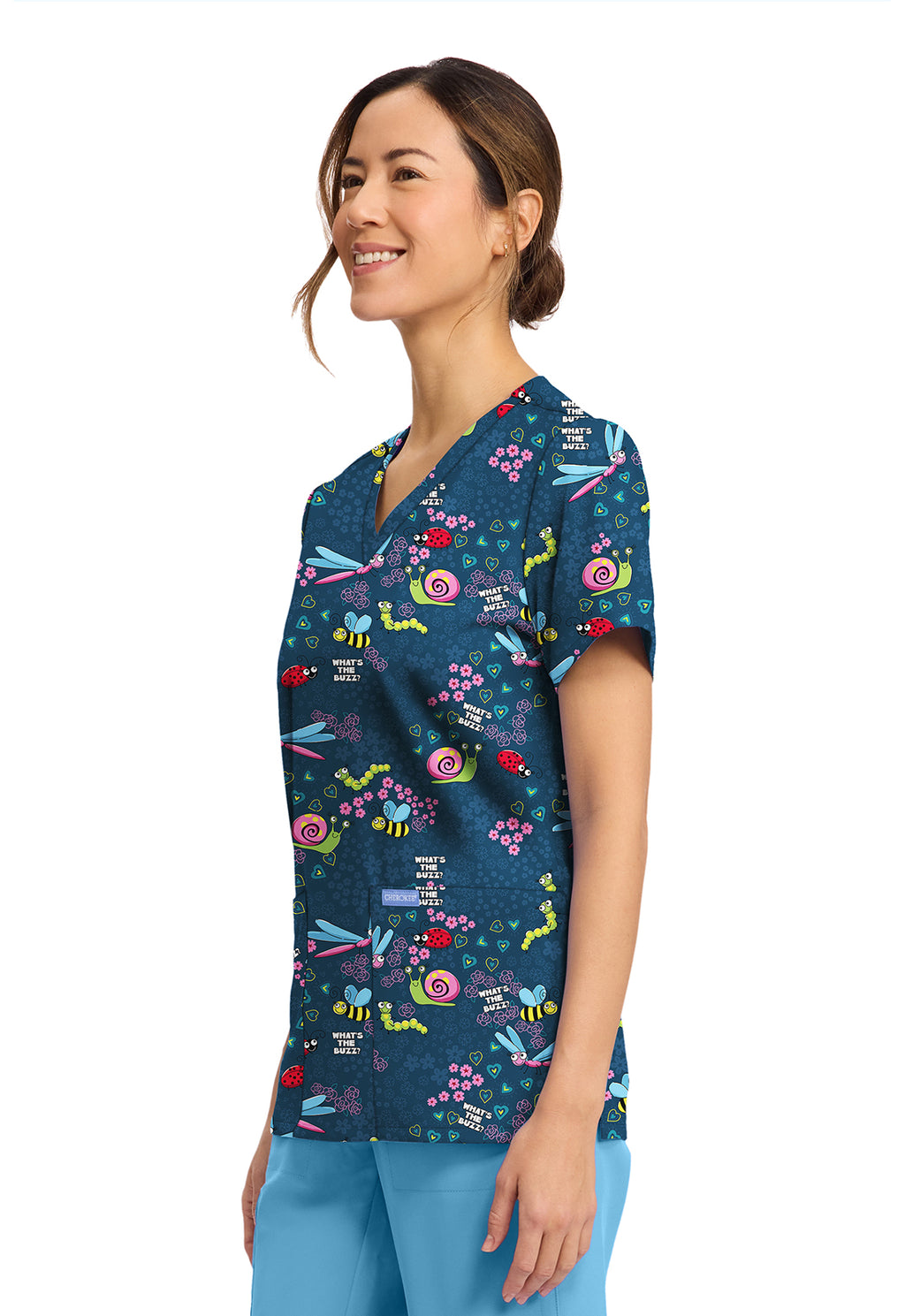 Polera Clínica Mujer Estampada CK856 WTBZ Cherokee