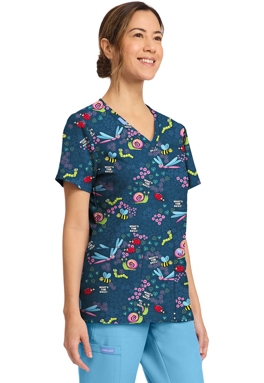 Polera Clínica Mujer Estampada CK856 WTBZ Cherokee