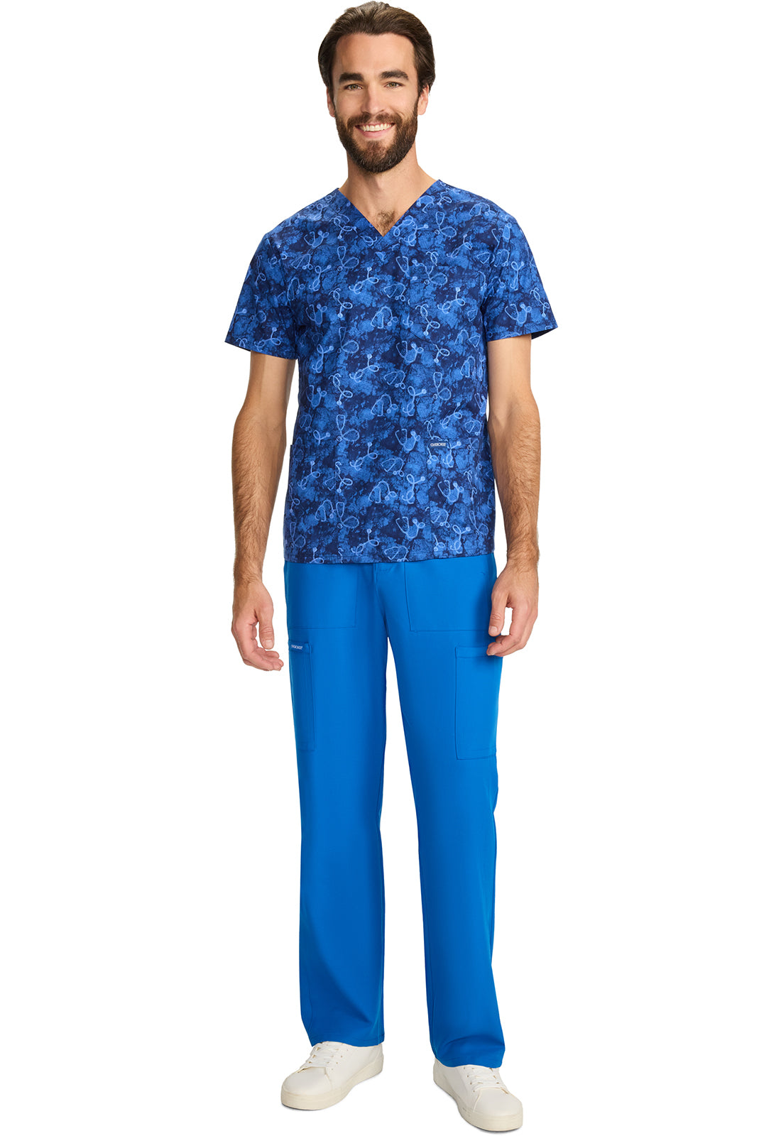 Polera Clínica Estampado hombre CK858 SBSH Cherokee