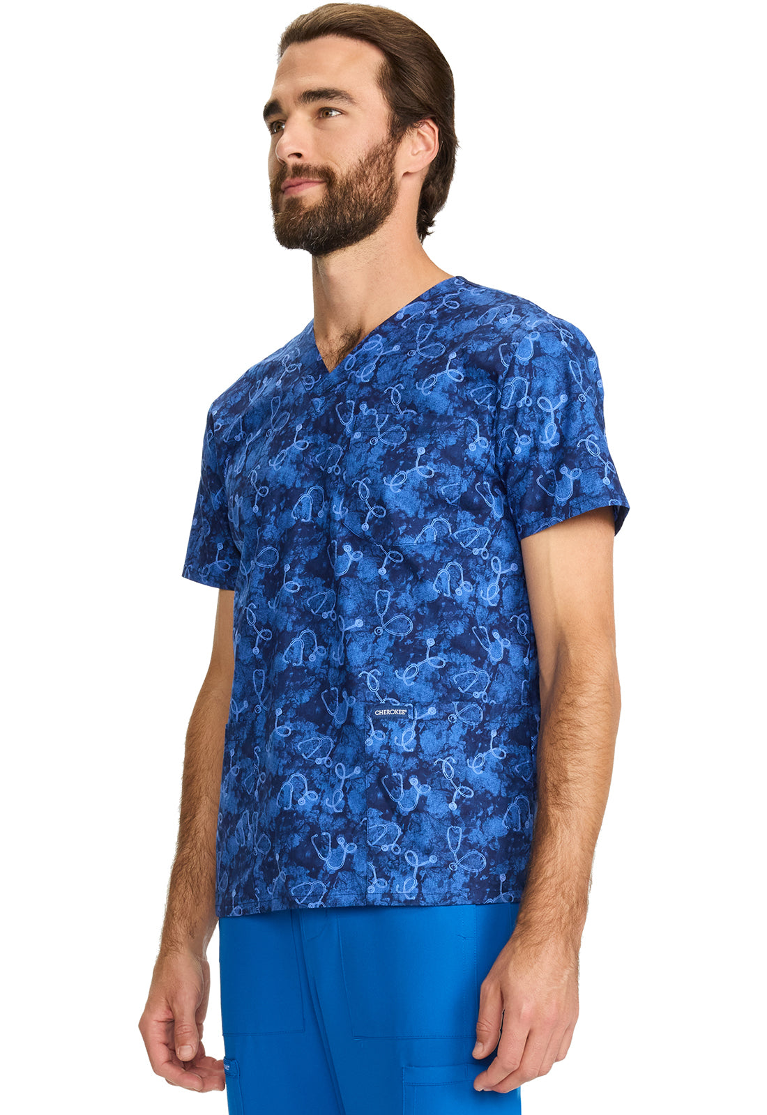 Polera Clínica Estampado hombre CK858 SBSH Cherokee