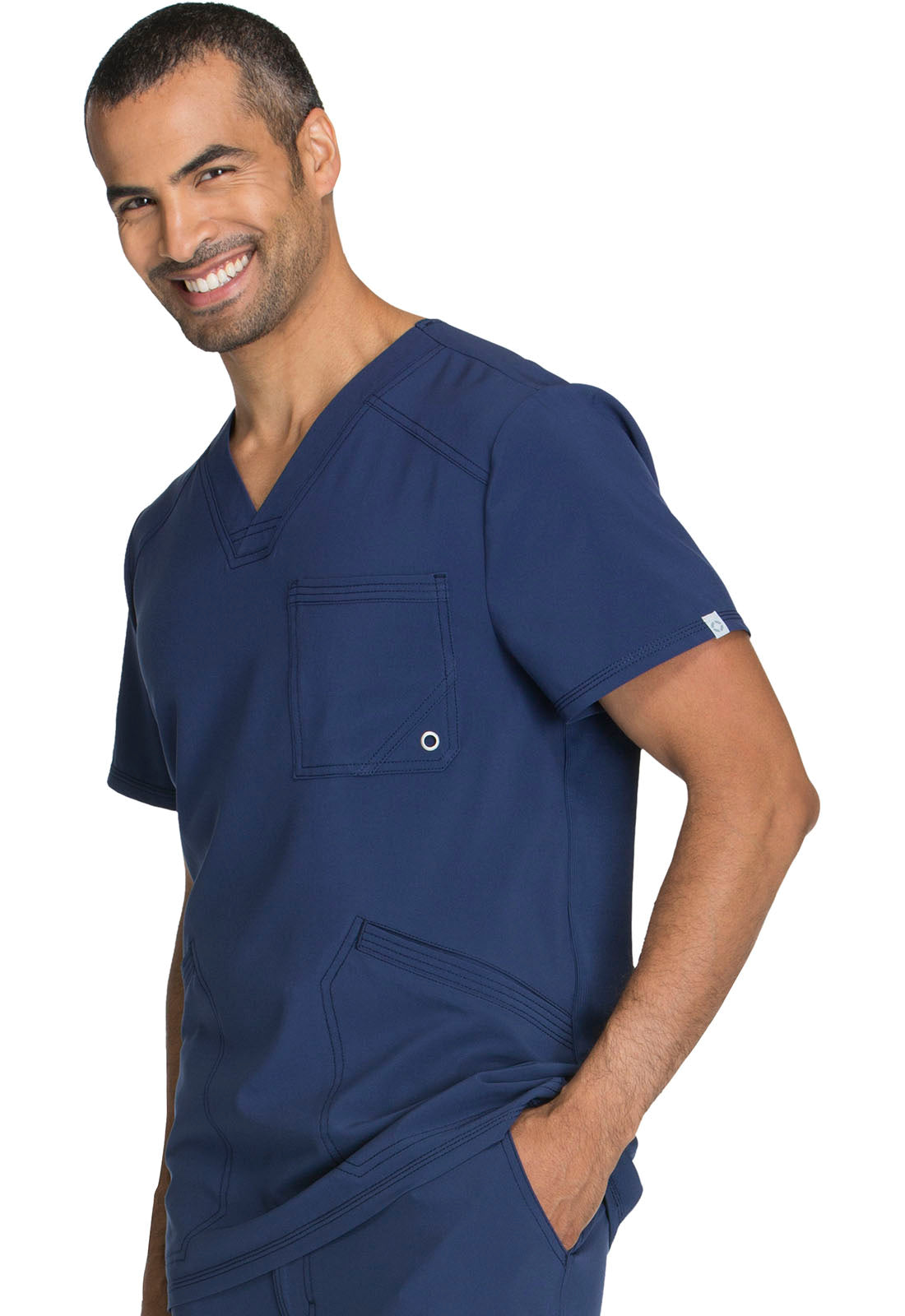 Polera Clinica Hombre CK900a Azul Marino NYPS Cherokee Infinity Legacy