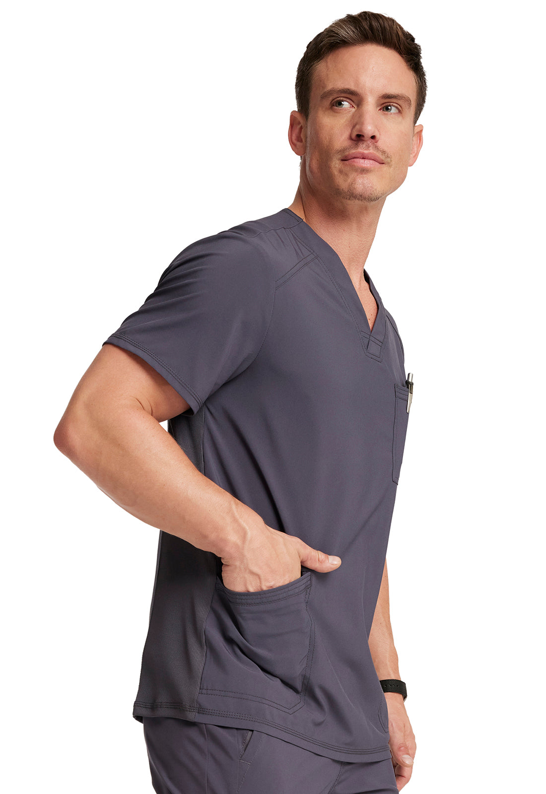 Polera Clinica Hombre CK900a Gris PWPS Cherokee Infinity Legacy