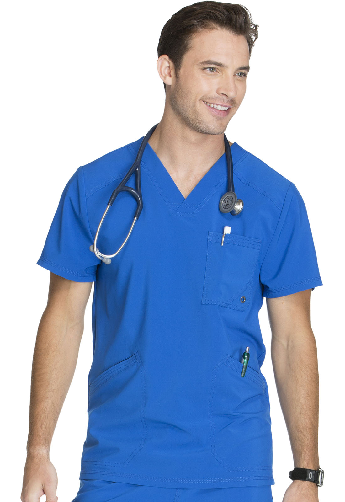 Polera Clinica Hombre CK900a Azul Rey RYPS Cherokee Infinity Legacy