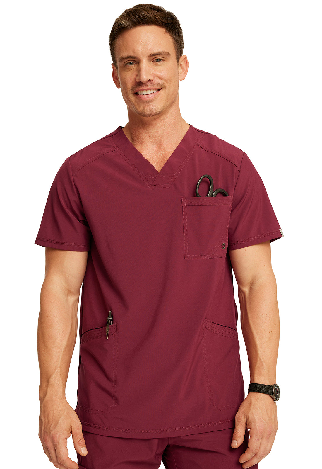 Polera Clinica Hombre CK900a Burdeo WNPS Cherokee Infinity Legacy