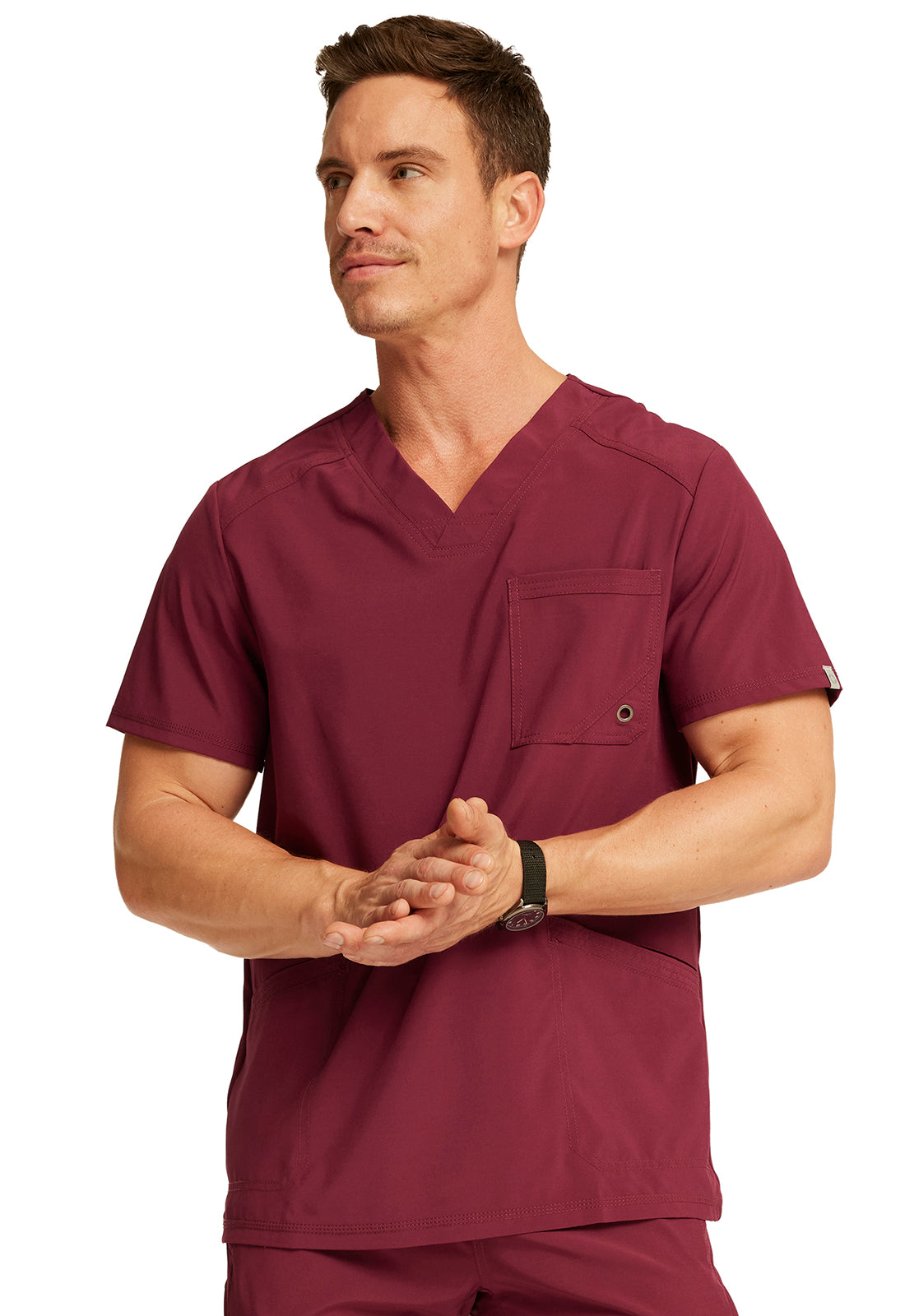 Polera Clinica Hombre CK900a Burdeo WNPS Cherokee Infinity Legacy