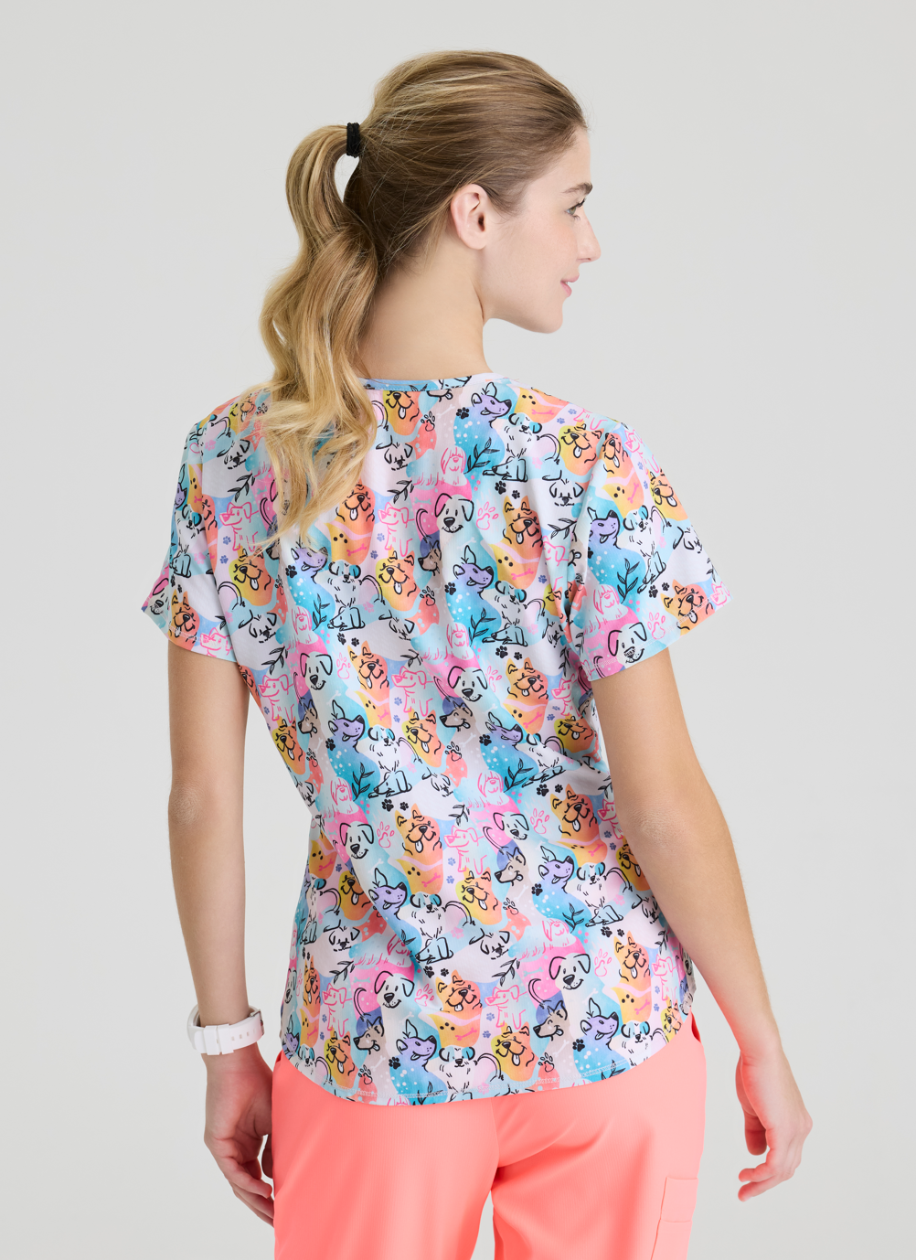 Polera Clínica Mujer estampada SKT021 BOHEMEBARK BHBK SKECHERS