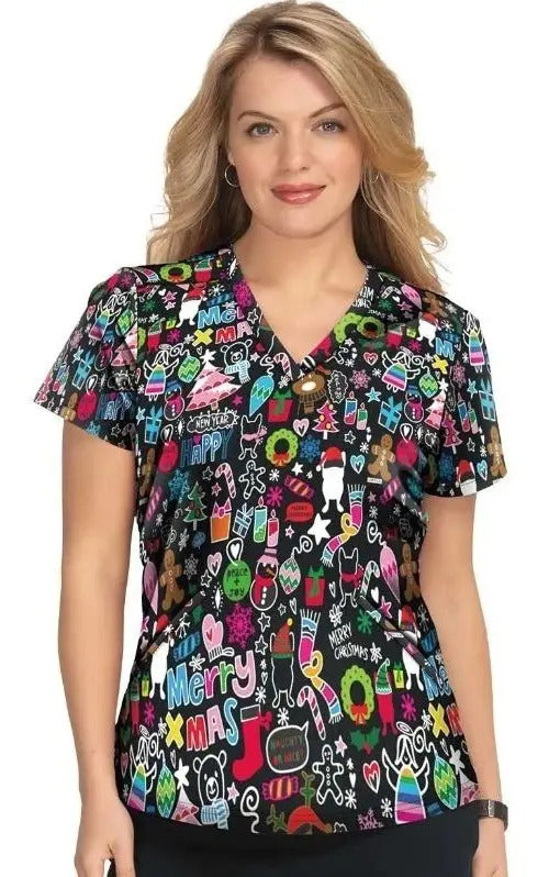 Polera Clínica Mujer Estampada F101PR Koi