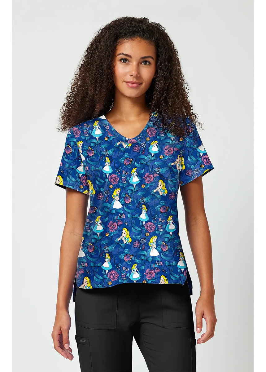 Polera Clínica Mujer Estampada TF797 Tooniforms