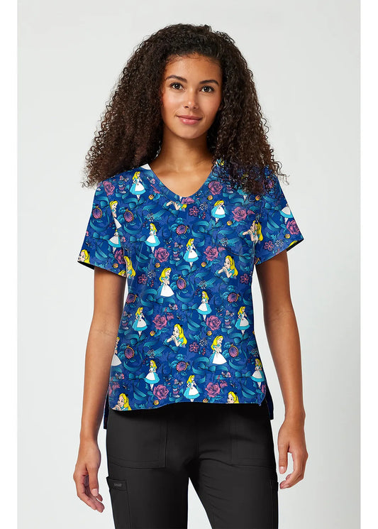 Polera Clínica Mujer Estampada TF797 Tooniforms