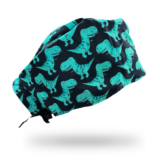 Gorro Clínico Hombre Antifluido Dinosaurios