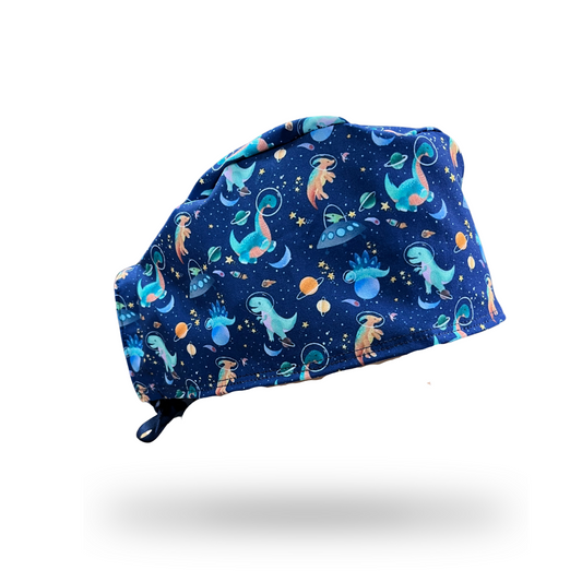 Gorro Clínico Hombre Antifluido Dinosaurio Galaxy