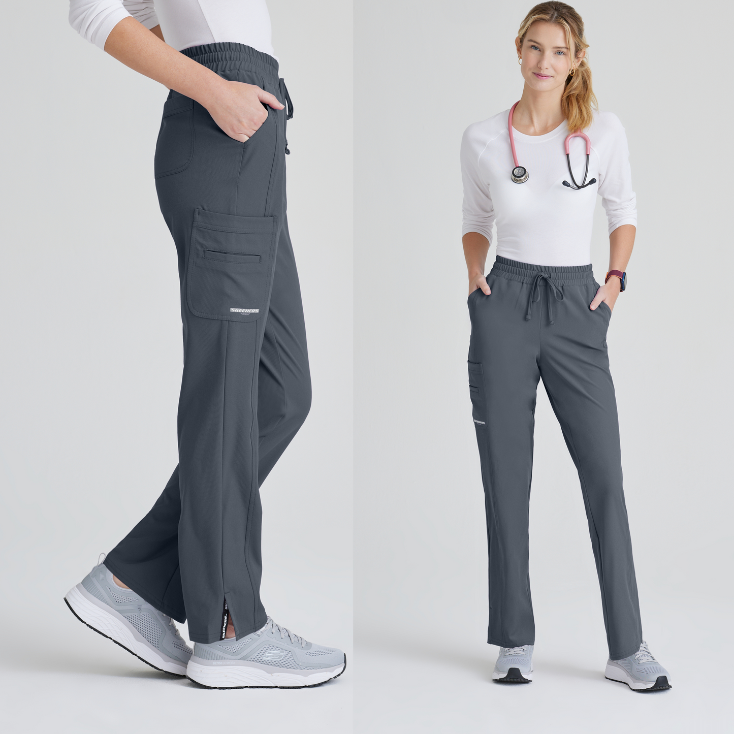 Pantalón Clínico Mujer SKP623 Gris Skechers