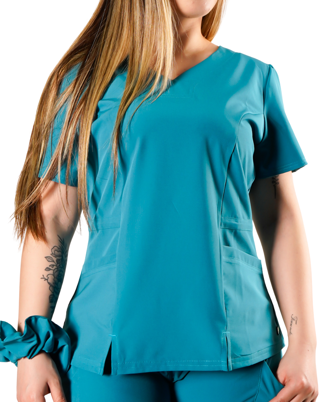 Polera clínica antifluido Mujer 6022 Caribean Antifluido Valere Flex