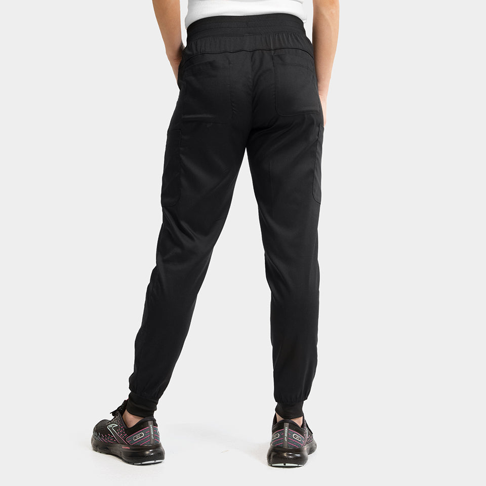 Pantalón Clínico Mujer Negro 6803 Jogger EDGE